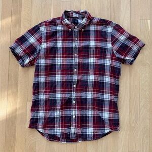 Gap madras short sleeve shirt
